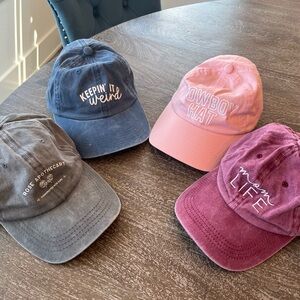 Assorted unstructured Cotton Baseball Caps